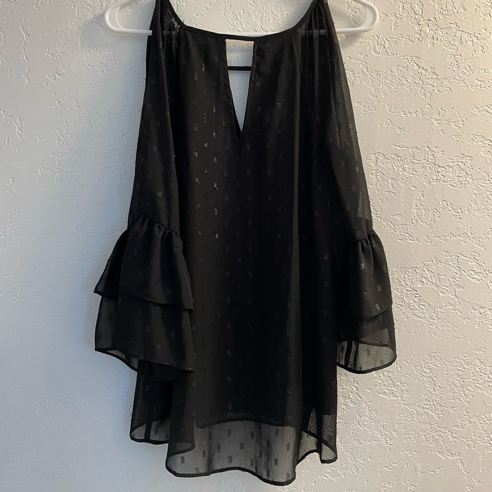 Black sheer top